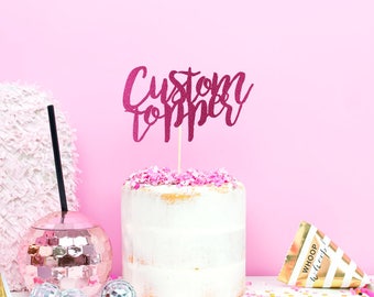 Wedding Cake Topper – Custom Cake Topper - Personalised Cake Topper – Custom Cake Decoration - Wedding Decor – Quote Cake Topper UK