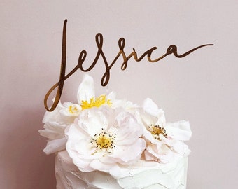 Personalised name birthday cake topper