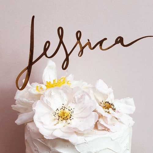 Custom Name Cake Topper Birthday Cake Topper Name Cake Topper Etsy
