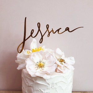 Personalised name birthday cake topper