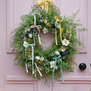 Easter bow decorations - spring velvet bows - wreath or garland add on - Easter tree decorations - easter tree bows