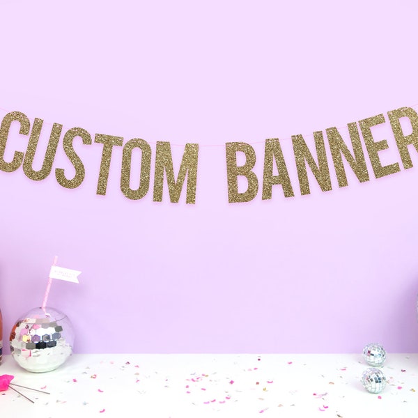 Custom Party Banner – Wedding Decor - Personalised Letter Banner  - Bachelorette Party - Hen Party Decor - Custom Banner UK