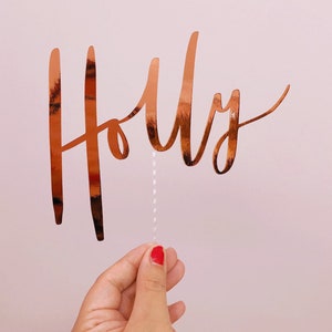 Personalised birthday cake topper with name - custom birthday cake topper - birthday cake decoration - christening cake topper