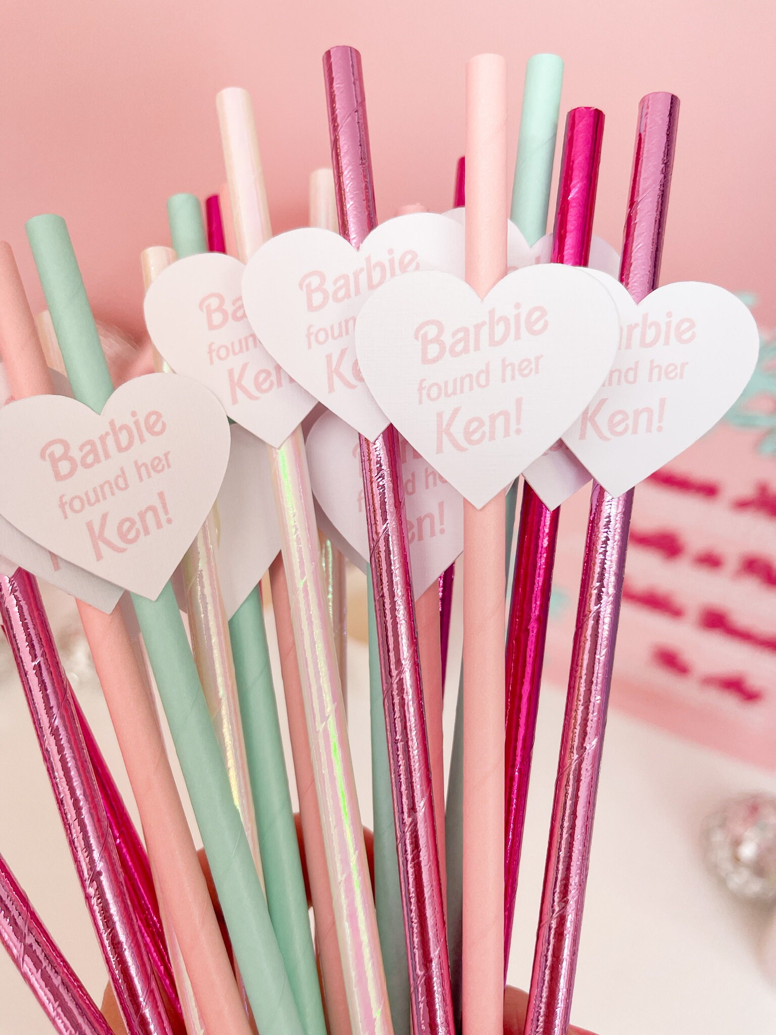 Personalised Hen Party Straws With Hearts Hen Party Straws Etsy UK