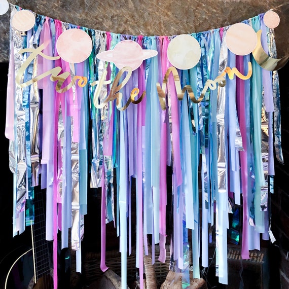 Streamer Party Decoration Space Theme Party Decor Streamer Backdrop 