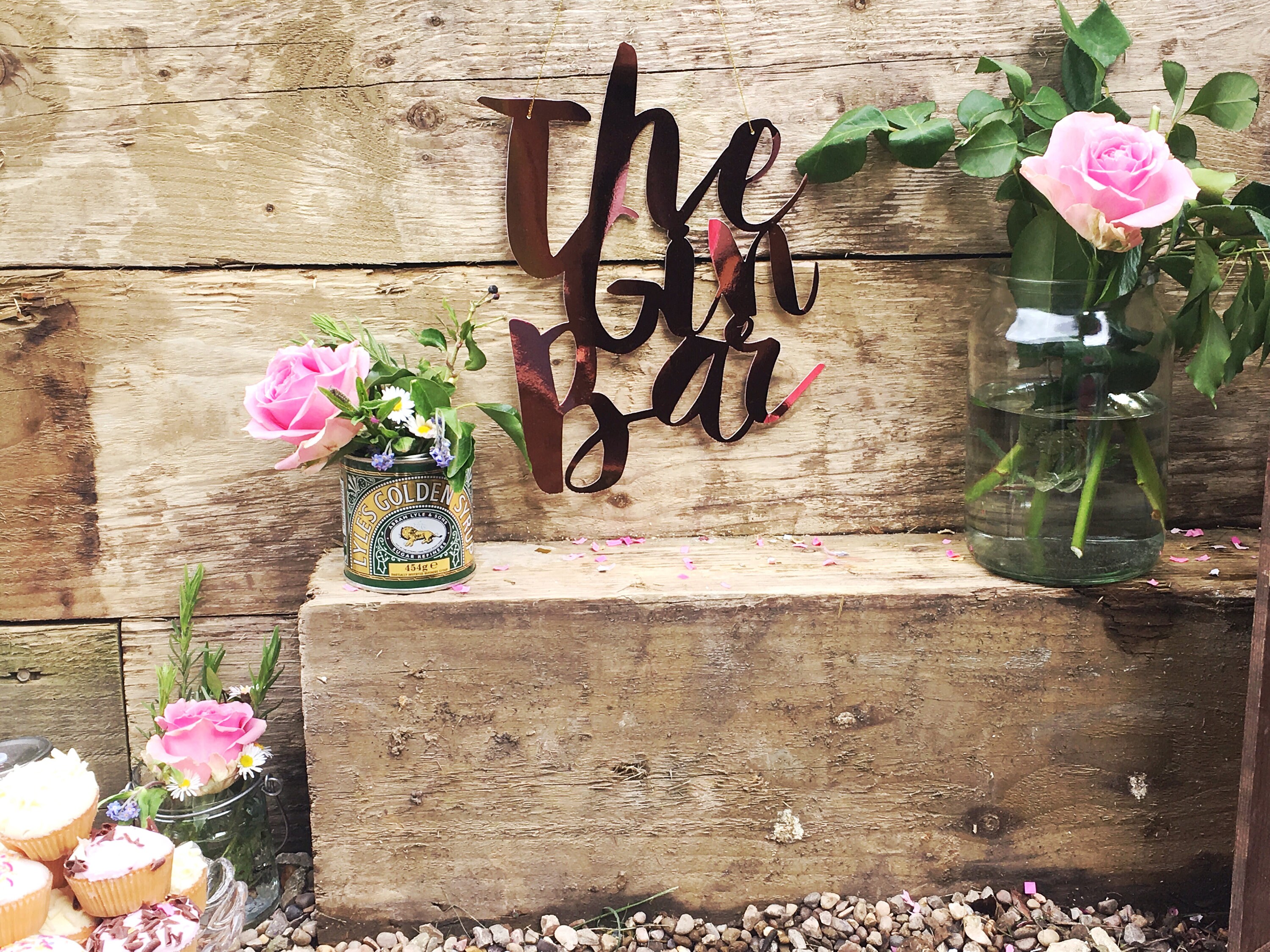 Wedding Decoration Gin Bar / Rose Gold Wedding decor Etsy