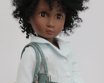 3 Piece Pale Blue Green Fashion Week Suit outfit fits 16 inch A Girl For All Time® dolls