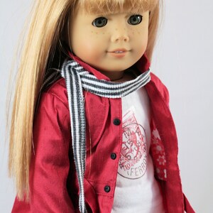 18 inch Doll Clothes Pattern, Stormy Weather Trench PDF Pattern for 18 inch Dolls. image 5