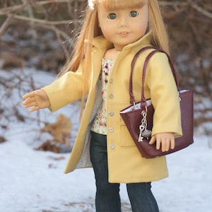 18 inch Doll Clothes Pattern. Noodle Clothing Wind Chill Coat PDF Pattern fits 18 inch dolls like American Girl® image 4