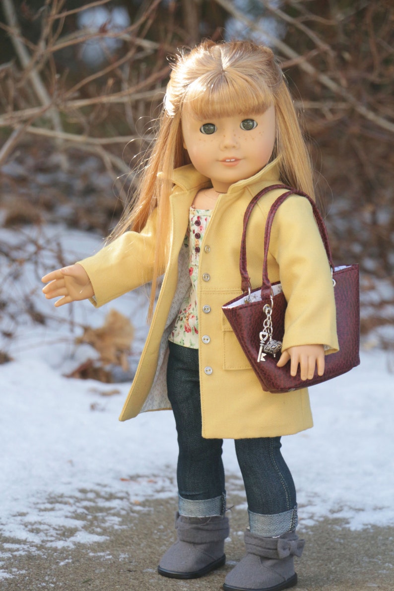 18 inch Doll Clothes Pattern. Noodle Clothing Wind Chill Coat PDF Pattern fits 18 inch dolls like American Girl® image 4