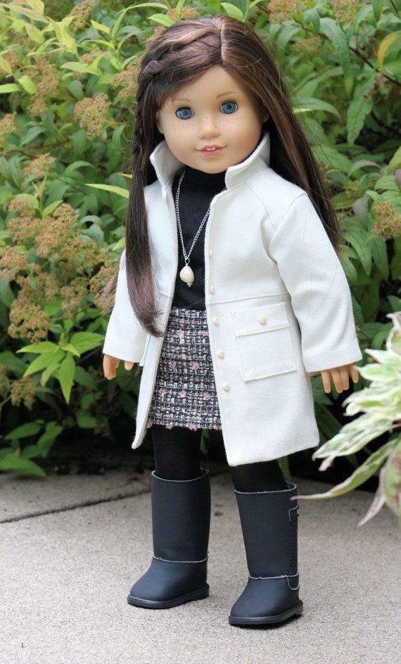 18 Inch Doll Clothes Pattern. Noodle Clothing wind Chill Coat PDF