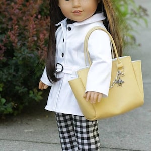 18 inch Doll Clothes Pattern, Stormy Weather Trench PDF Pattern for 18 inch Dolls such as American Girl® image 7