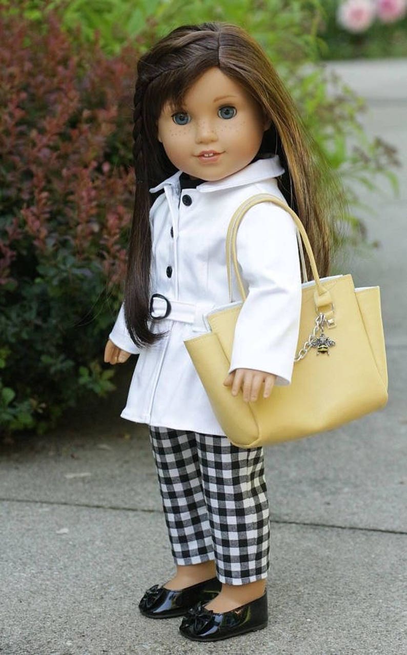 18 inch Doll Clothes Pattern, Stormy Weather Trench PDF Pattern for 18 inch Dolls such as American Girl® image 7