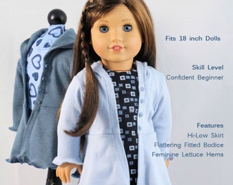 Breezy Summer Top 18 Inch Doll Clothes Pattern Fits Dolls Such -   18  inch doll clothes pattern, American girl doll clothes patterns, 18 inch  doll clothes