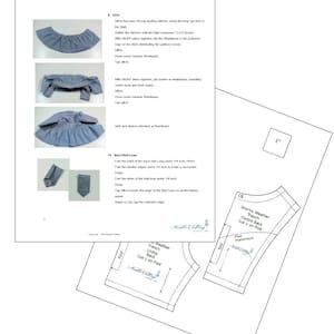18 inch Doll Clothes Pattern, Stormy Weather Trench PDF Pattern for 18 inch Dolls. image 3