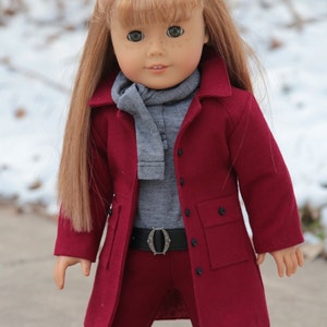 18 inch Doll Clothes Pattern. Noodle Clothing Wind Chill Coat PDF Pattern fits 18 inch dolls like American Girl® image 3