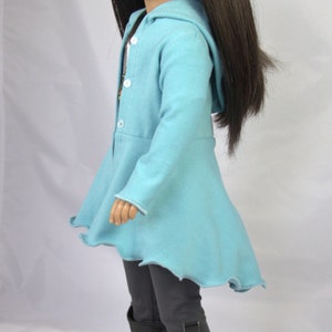 Karito Kid Doll Clothing PDF Pattern Hyde Park Hoodie fits 20 inch dolls image 5