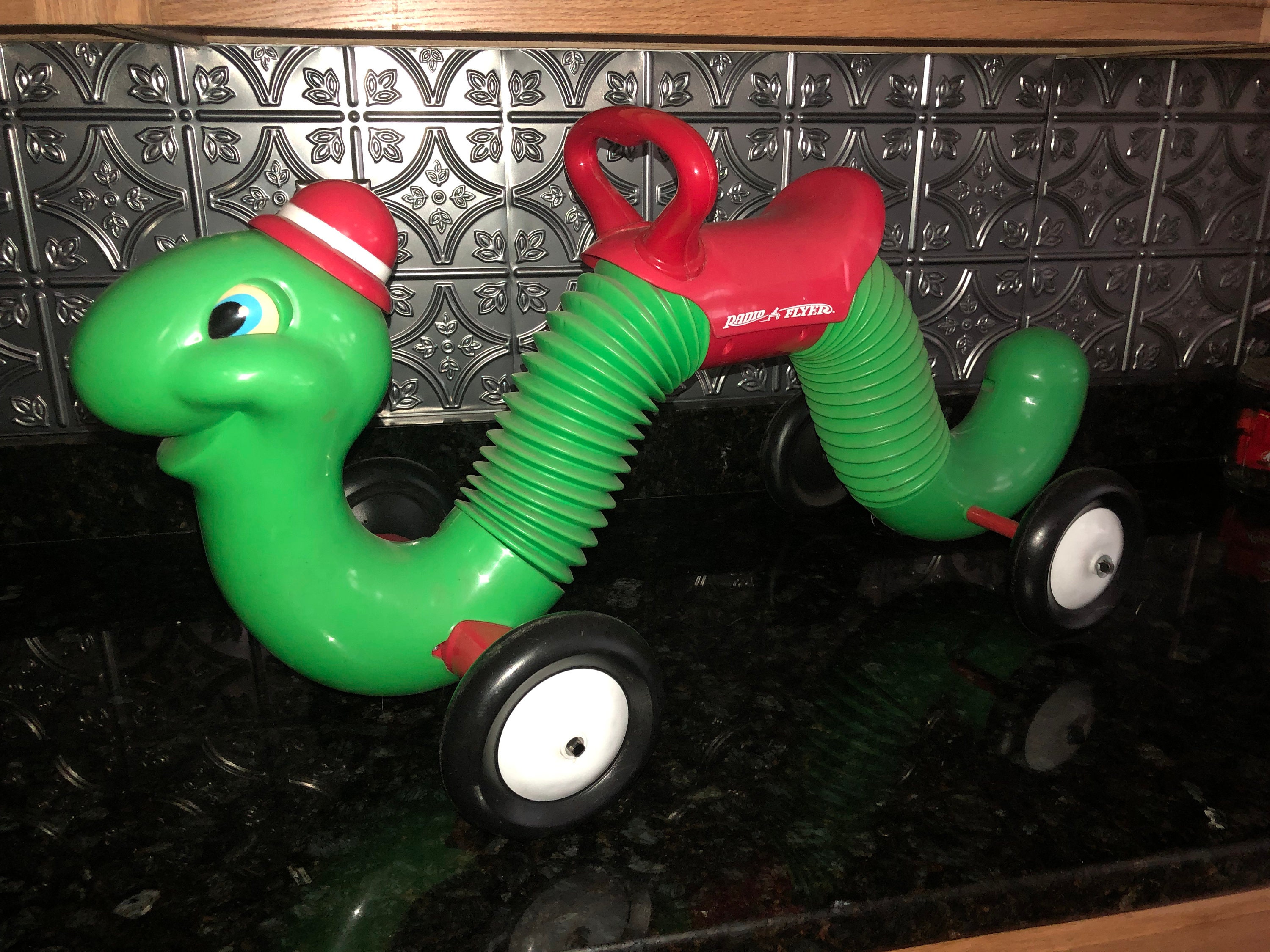 worm riding toy