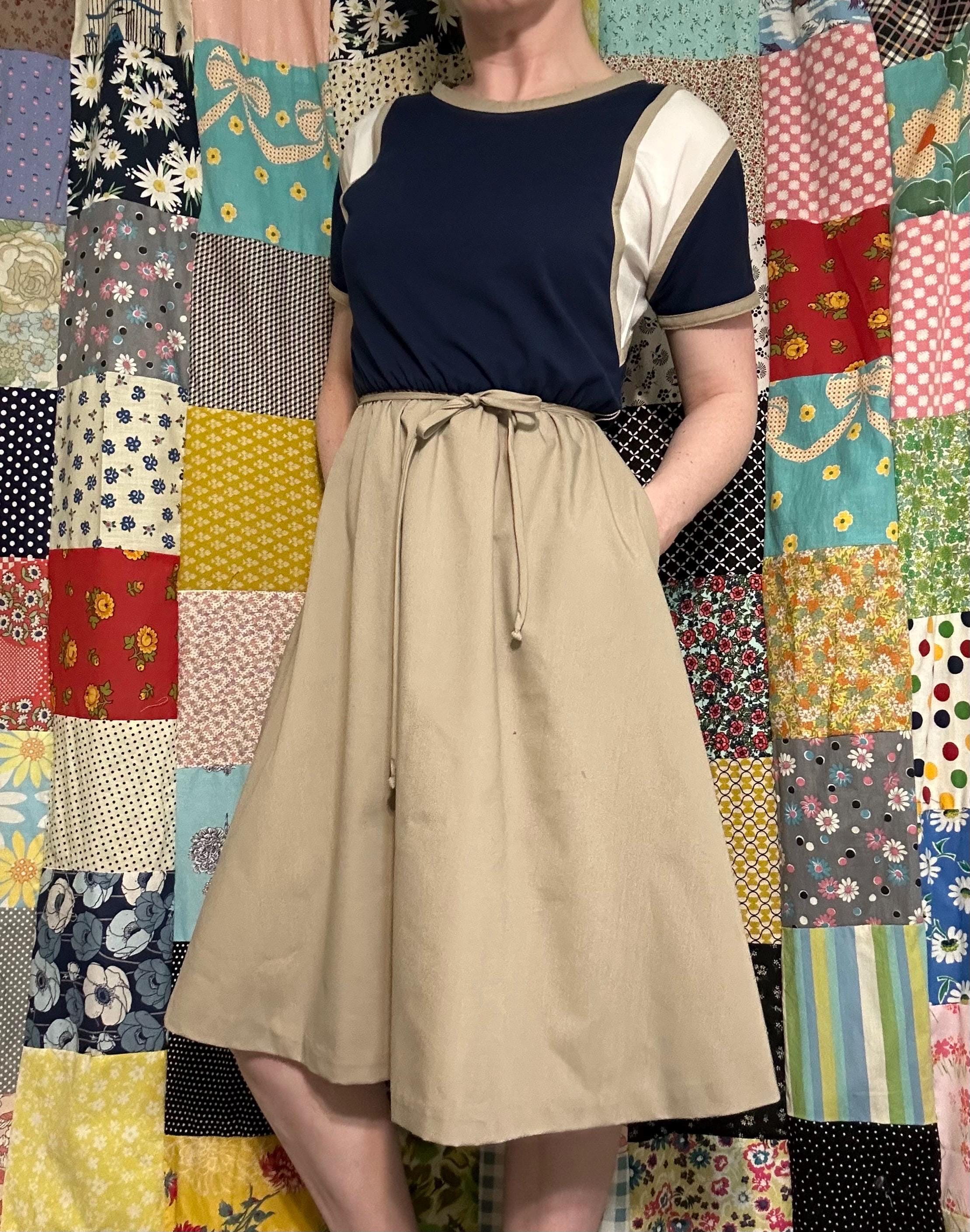 Vintage Midi Skirt With Belt - Etsy
