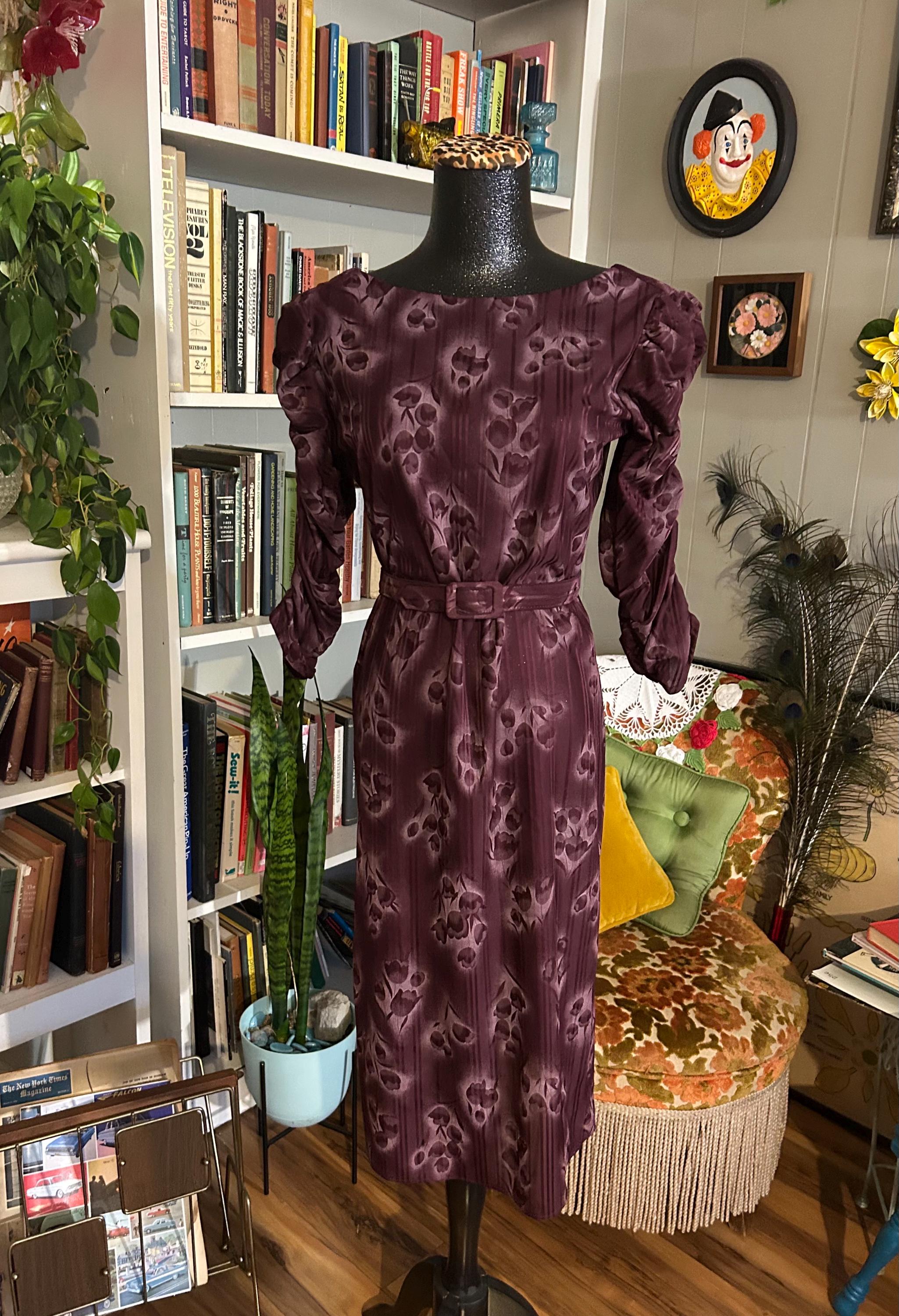 Burgundy Pinup Dress - Etsy