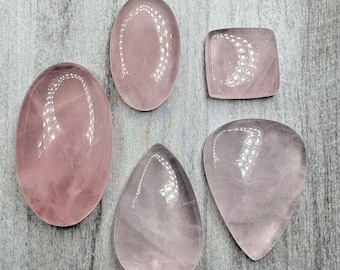 Rose quartz. US seller. Polished cabochons. Daily shipping. Natural stones. Stone of love.