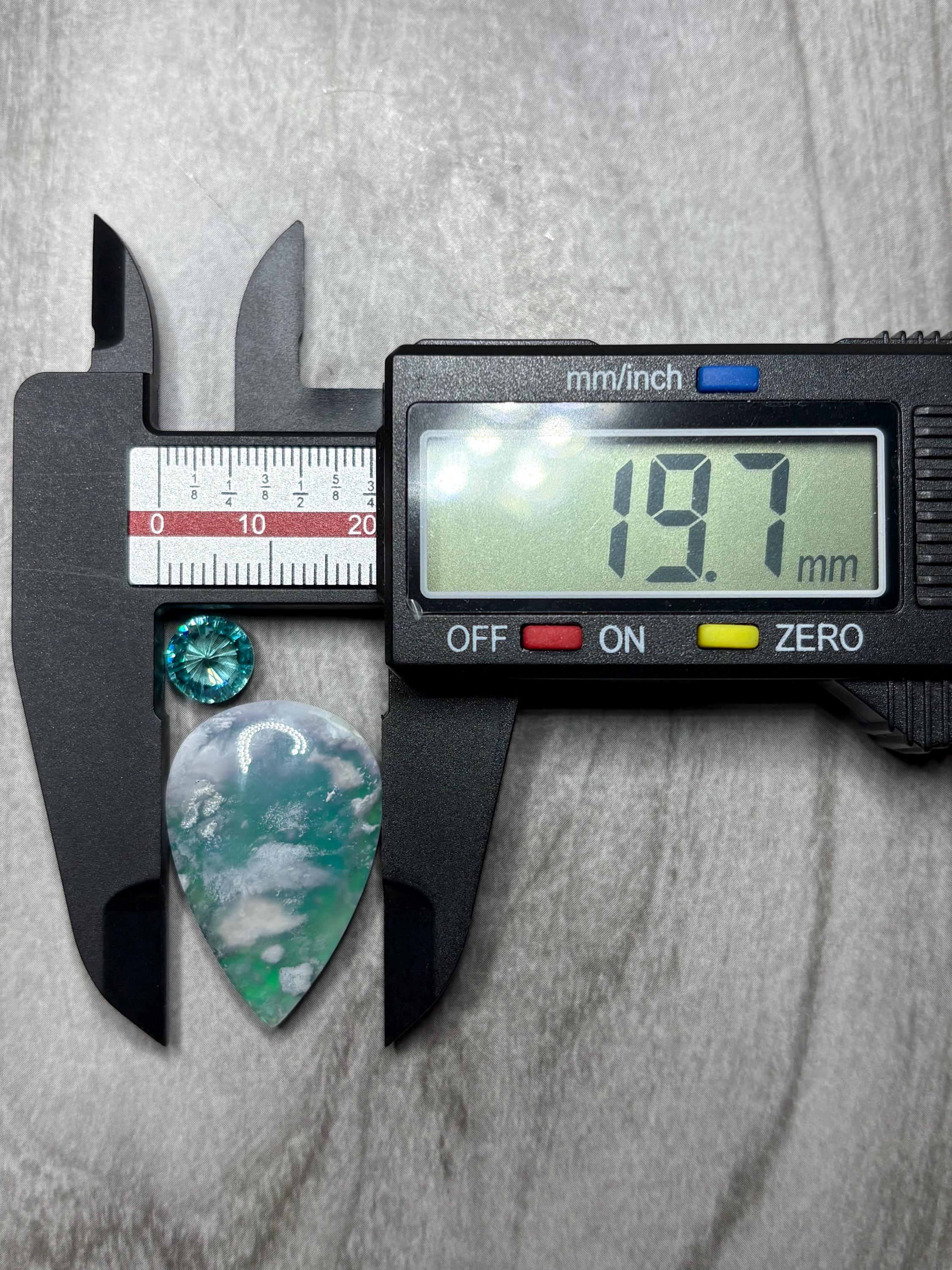 Plume Agate W/ Firework Cz. US Seller. Color Shift Effects. Daily ...