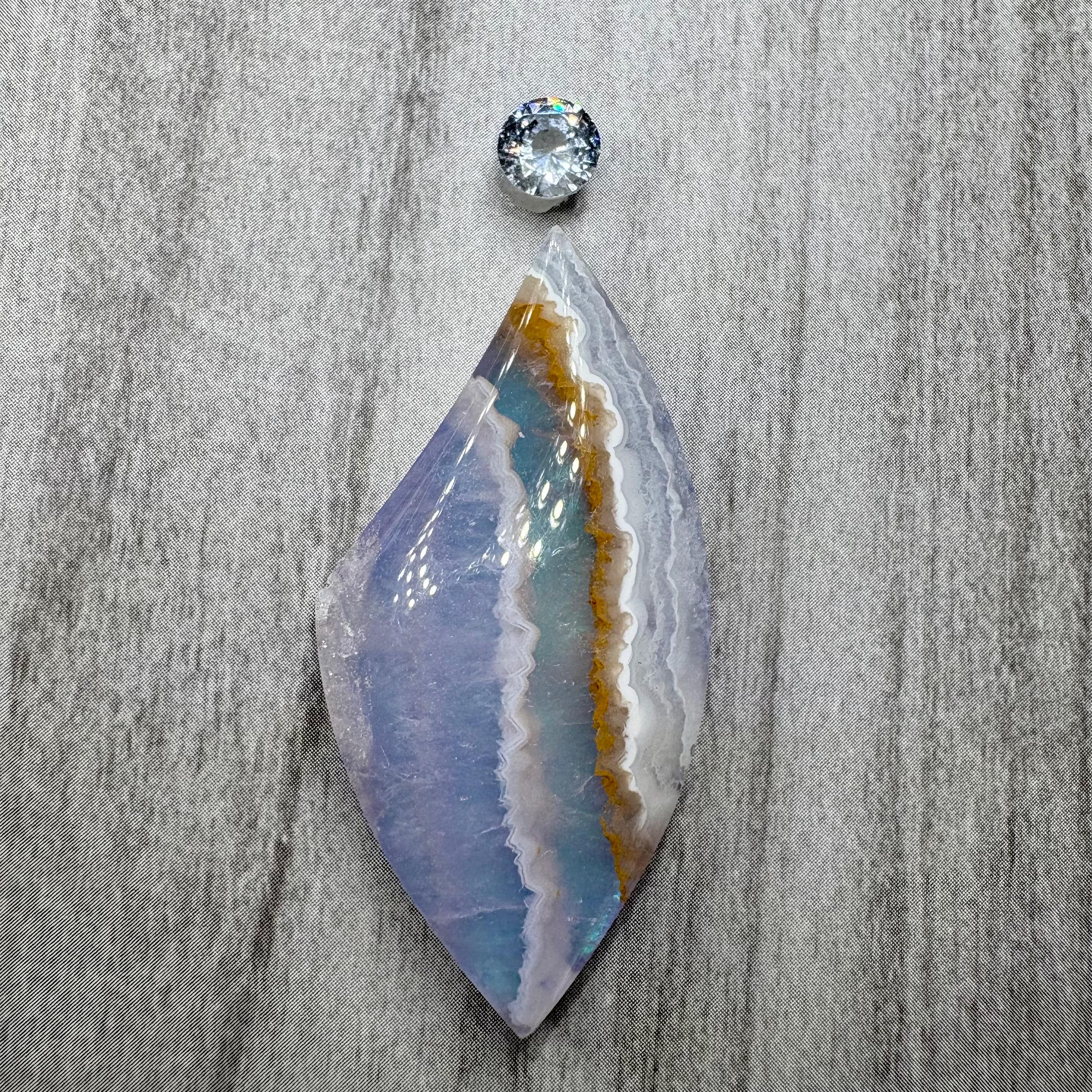 専用オービキュラーアゲートオーロラダブレット A19 14kgfストライプ