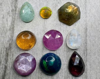 9 small accent stones. US seller. Daily shipping. Mixed lot small stones. Ring, accent or mini. High quality.