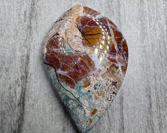 Neela Terra Jasper cabochon. Denim jasper. US seller. Rare. Daily shipping. Genuine and natural.