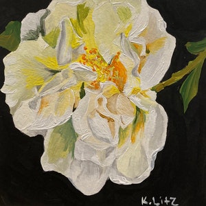 Original Flower paintings 100 paintings in 100 days series