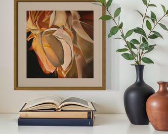 Abstract Floral Giclée Print – Limited Edition Canvas Wall Art