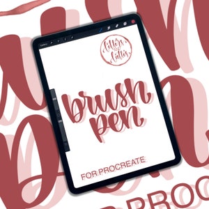 Procreate Brush Pen - Lettering Brush - Calligraphy Brush Pen - Procreate - IPad Lettering Brush - Procreate Lettering Brushes - Digital Pen