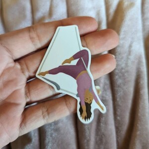 Pink Trapeze Sticker | Vinyl Waterproof 2.5 inch