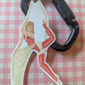 Sticker meisje zijde | Groot vinyl waterdicht, 5,5 inch hoog