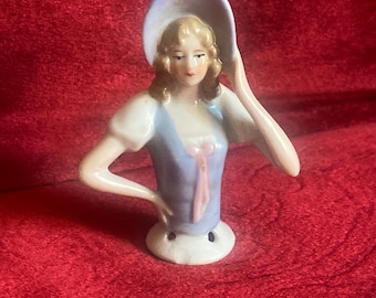 Quality Vintage Half Doll ~ Victorian Style Arms Returning