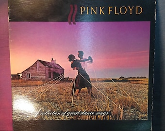 PINK FLOYD A Collection of Great Dance Songs L P  1981  Vinyl in Excellent cond. Jacket VG with medium shelf wear. Tested. Money, Wish You w