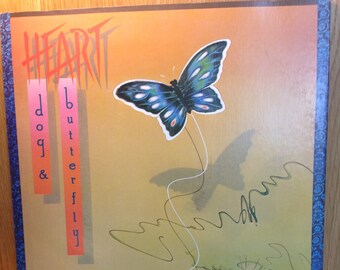 Vintage Heart Dog & Butterfly LP Record Vinyl Album 12
