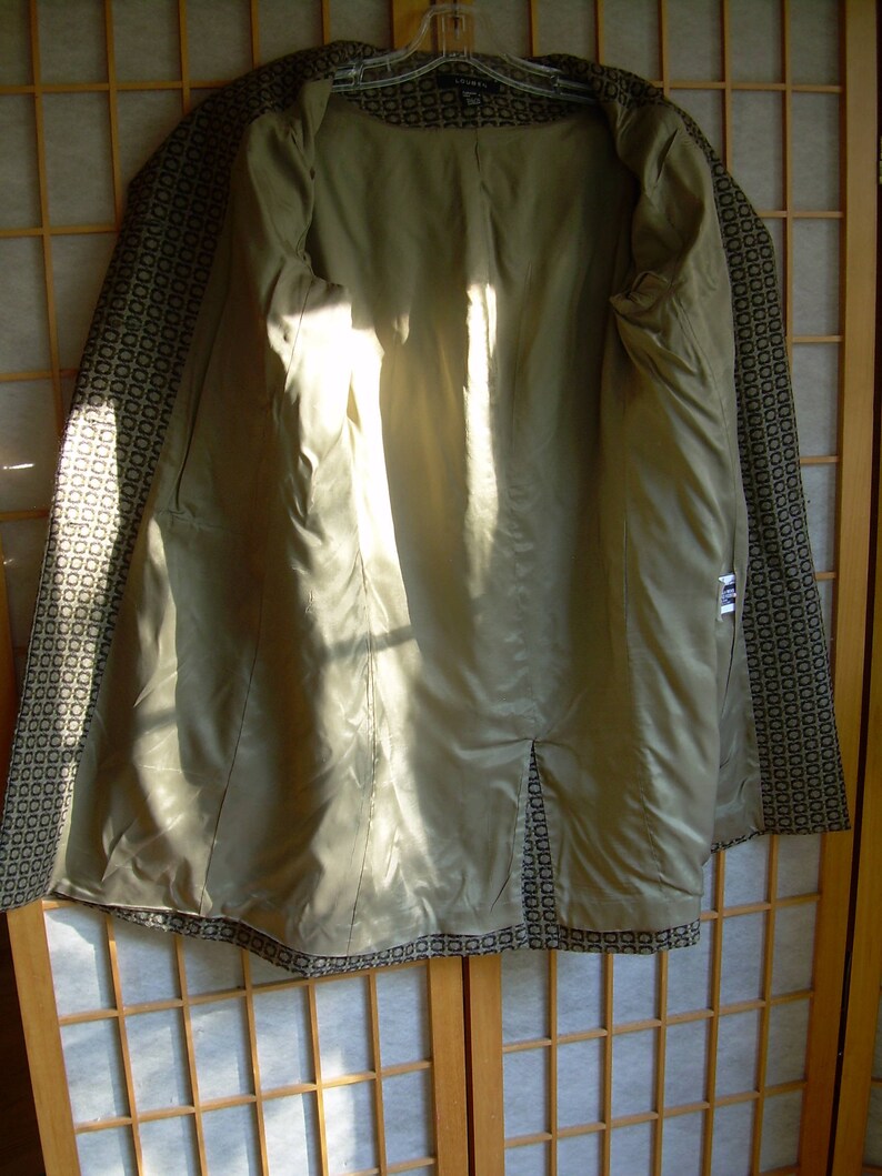 Louben Women/'s 1970s WOOL COAT BROWN beige weave Excellent pre-owned condition. Canada older size 8