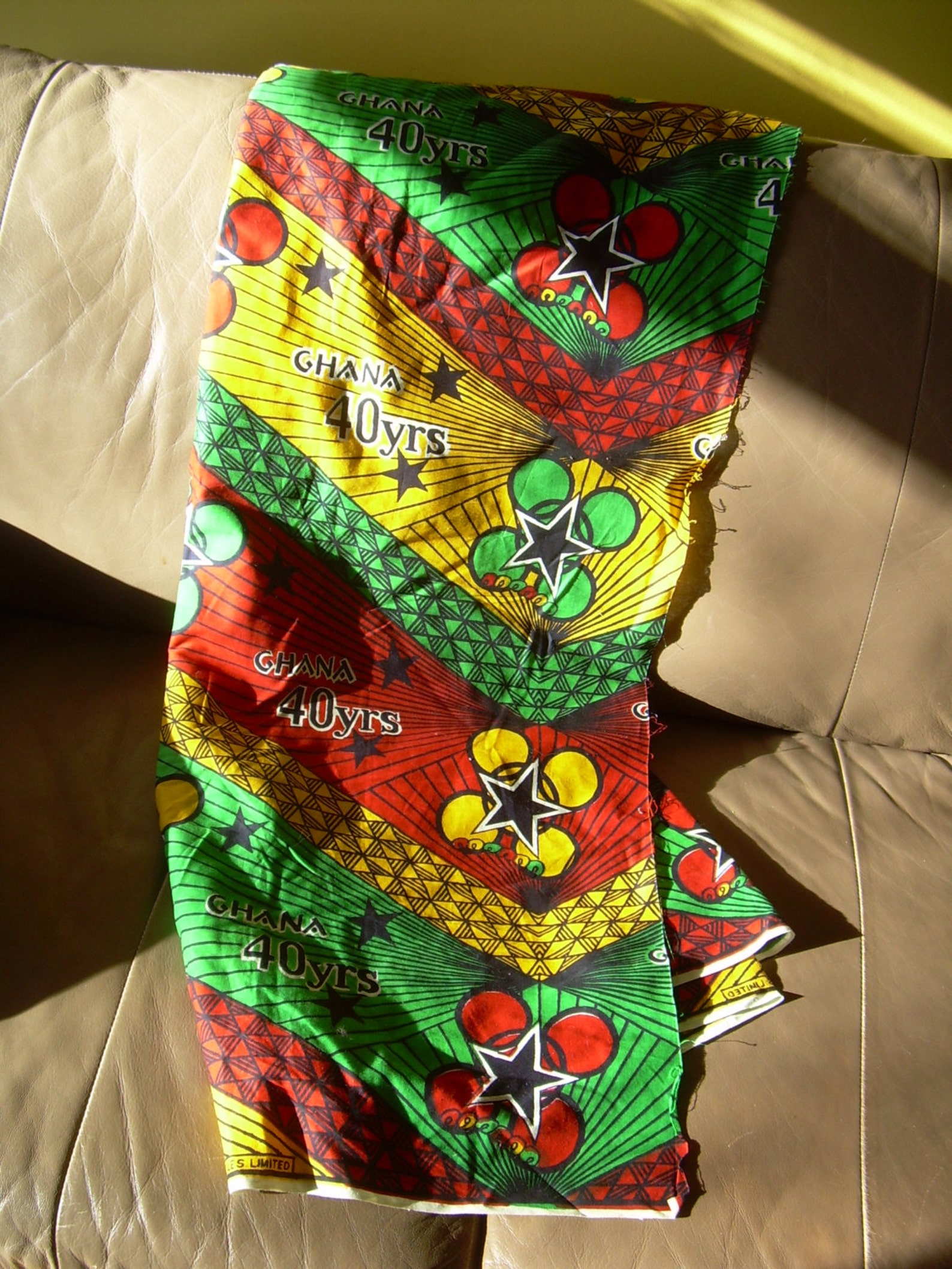 GHANA COTTON FABRIC 40 Years Vintage high quality print. 45 Etsy