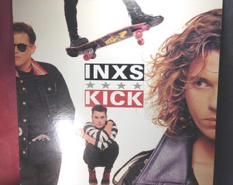 INXS KICK Vinilo L P 1987 Vinilo VG+, Carátula V G, Interior original. Probado en reproducción. New sensation, Never tear us apart, Devil inside...