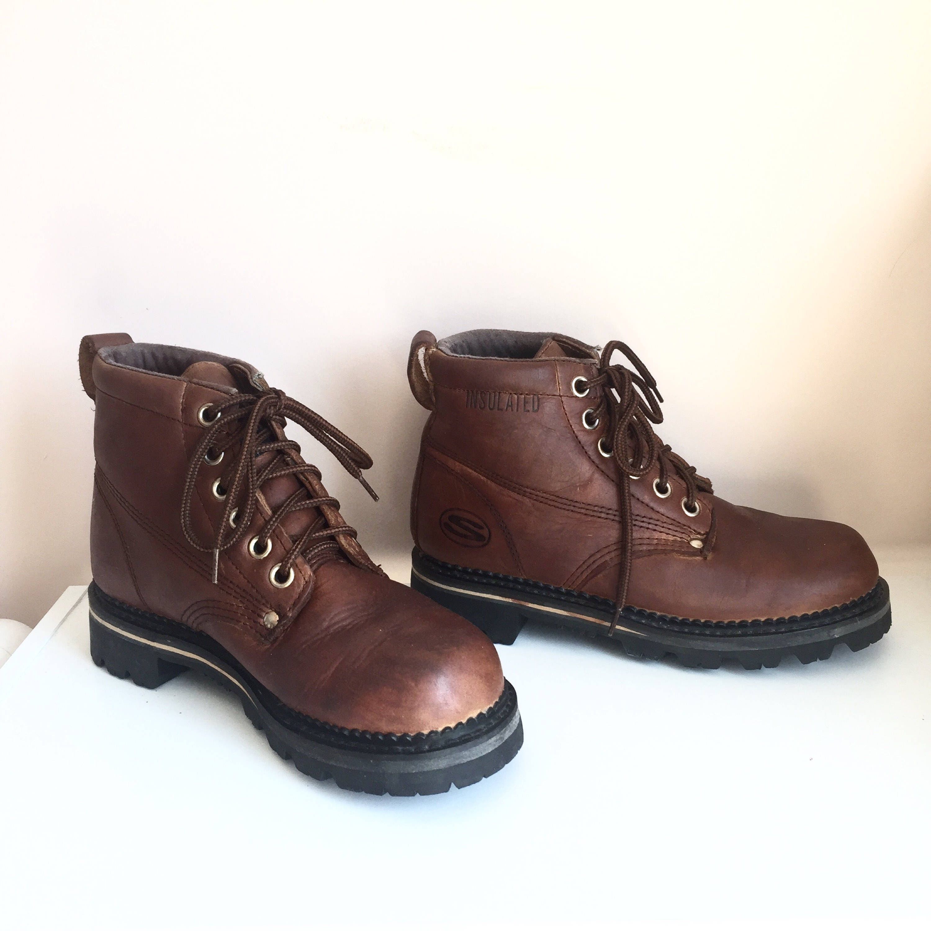 chunky work boots