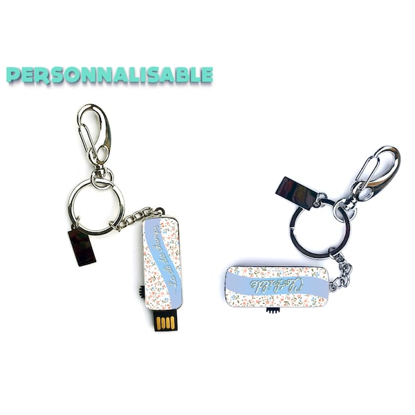 Customizable USB key : La clé des champs (Bleu)