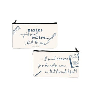 Estuche personalizable Atomania, mensaje impactante para amantes de las letras, diseño único, lona resistente