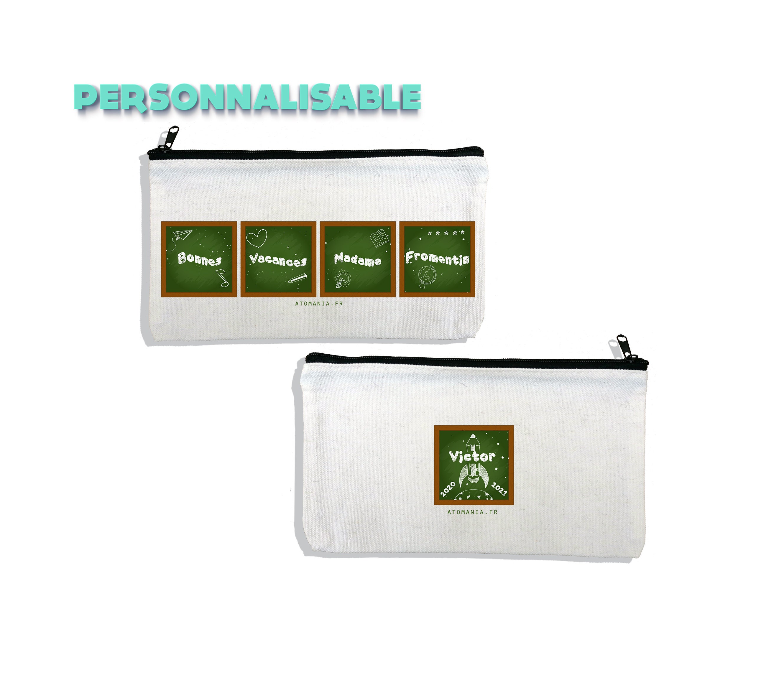 Trousse Bonnes Vacances... Personnalisable Au Prénom de Votre Enfant Atomania