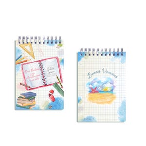 Personalized Teacher’s Gift Notebook – Watercolor & French Craftsmanship
