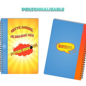 Customizable Children's Notebook "This Year, I Unleash My Superpowers"