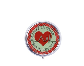 Atomania Pill Box, Compact, Handmade in France, Scottish Design, Practical & Original Gift Idea