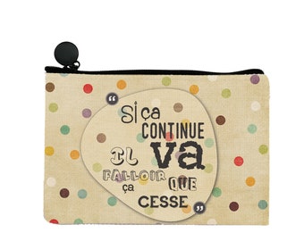 Pochette humoristique à pois ! – Pochette Atomania