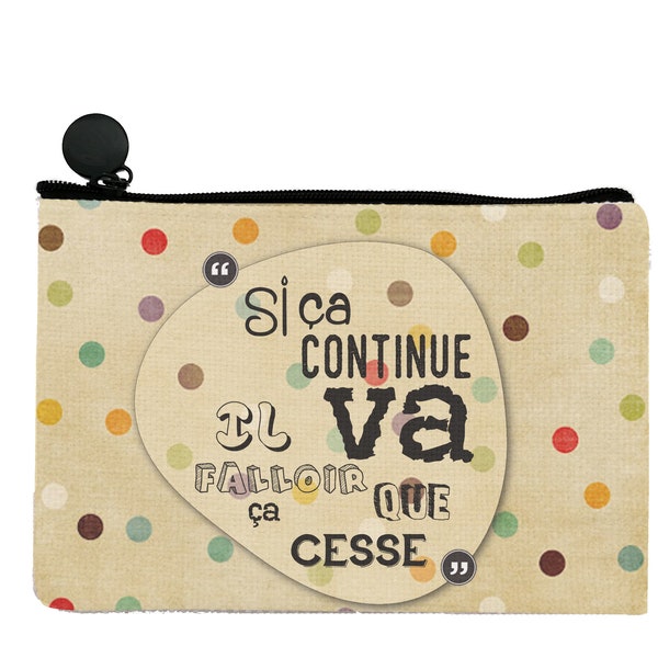 Pochette humoristique à pois ! – Pochette Atomania