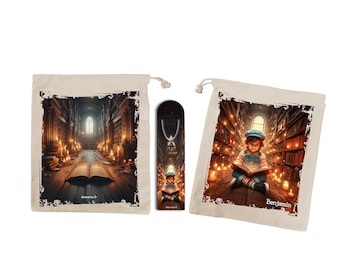 Mochila y marcapáginas personalizados "Lectura Mágica" para niños, un regalo único para jóvenes lectores.